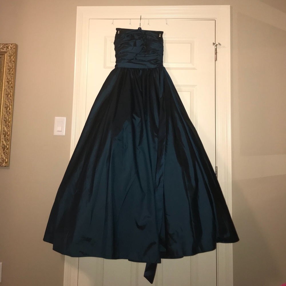 Emerald green ball gown